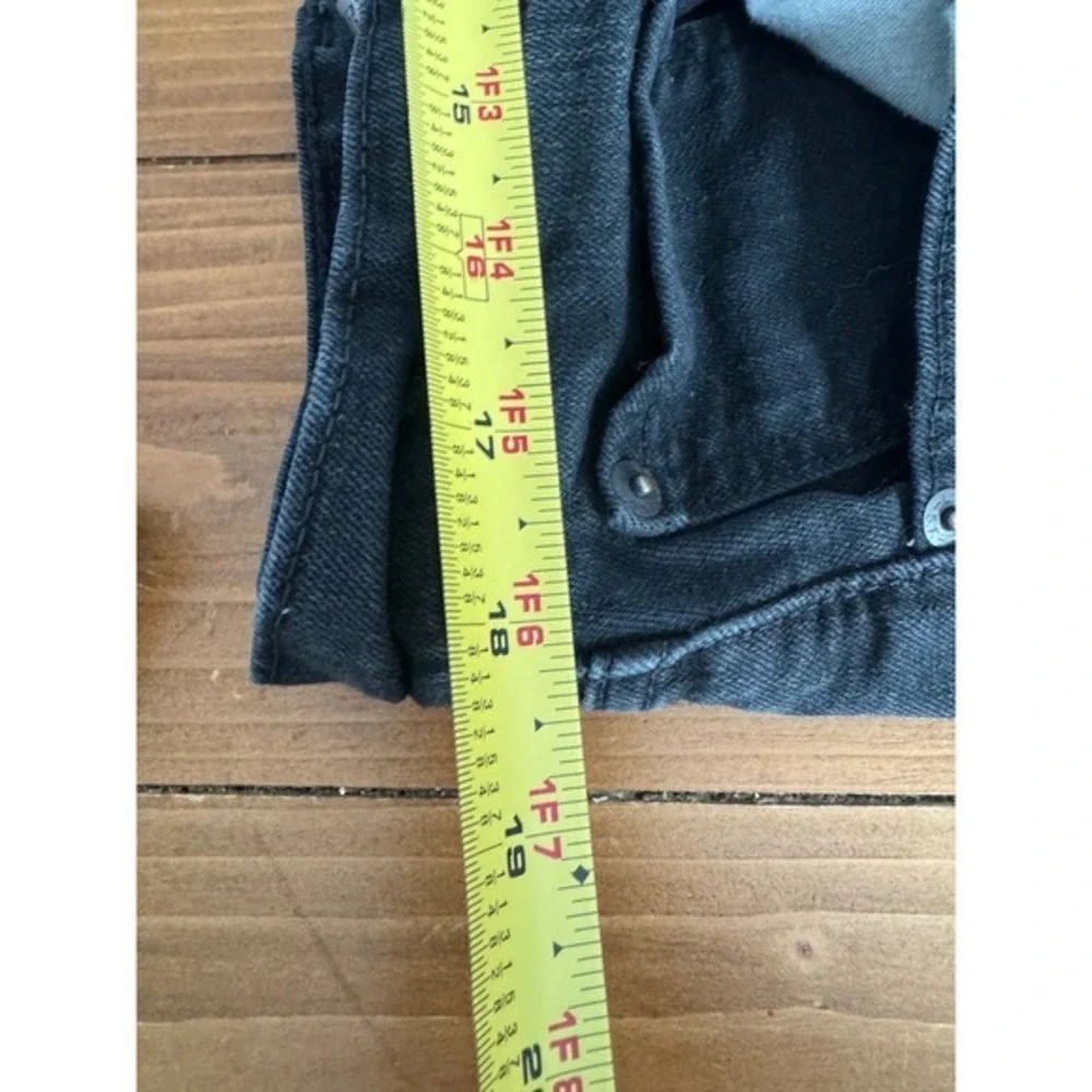 Levi Strauss 505 Black Regular Fit Straight Leg Jeans Mens Size 36x30